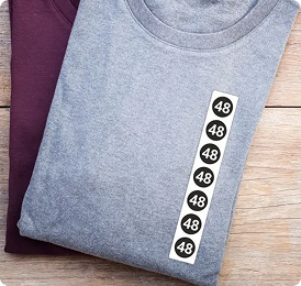 Стикер самоклеящийся, Русские размеры